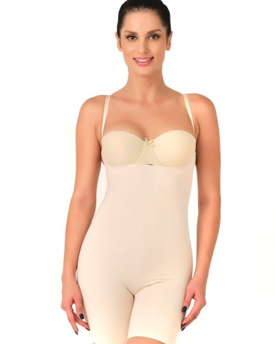 TEN MI Emay 2758 Lazer Kesim Göğsü Açık Boxer  Korse