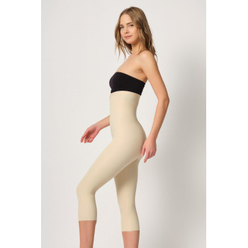 TEN MI Emay 2868 Fermuarlı Kapri Tayt Lazer Korse