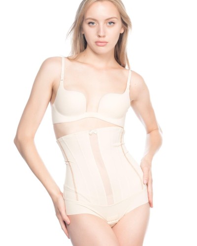 TEN MI Emay 2886 Yüksek Bel Tül Slip Lazer Korse