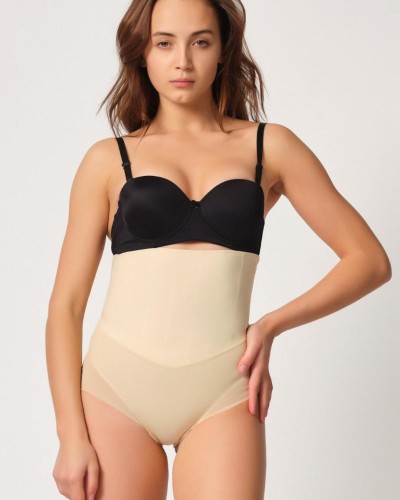 TEN MI Emay 2945 Tül Karyokalı Slip Lazer Korse