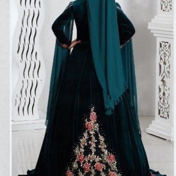 Tesettür Modeli Bindallı Kına Elbisesi Ecrin Tesettür Modeli Bindallı Kına Elbisesi Ecrin