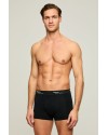 Kom Tight Pamuklu 3 lü Erkek Boxer - Siyah Kom Tight Pamuklu 3 lü Erkek Boxer - Siyah