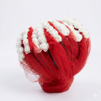 Tüllü Kına Gecesi Duvak Nedime Tacı 10 Adet