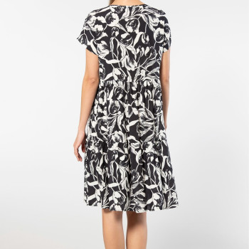 Türen Dokuma Klos Elbise 3602/Siyah