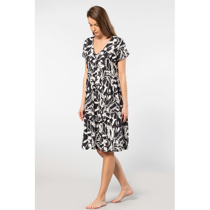 Türen Dokuma Klos Elbise 3602/Siyah