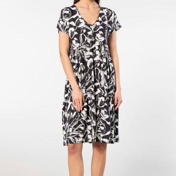 Türen Dokuma Klos Elbise 3602/Siyah