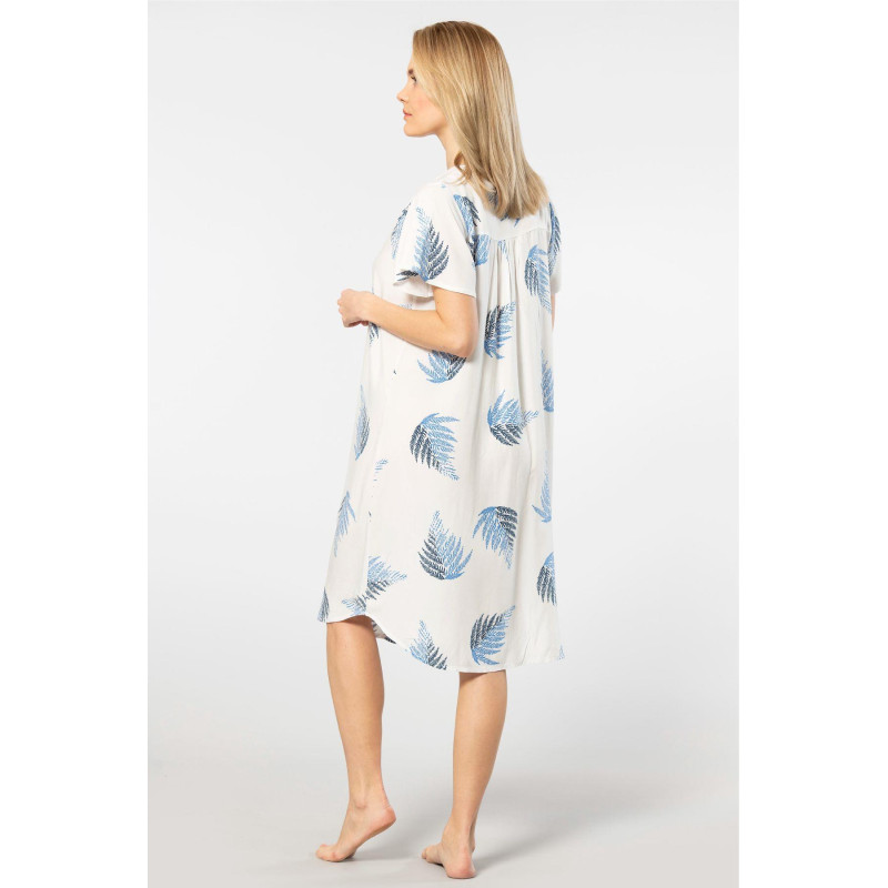 Türen Dokuma Patli Elbise 3399/Ekru