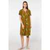 Türen Dokuma Patli Elbise 3399/Haki