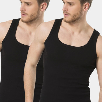 Türen Erkek 2'li Ribana Atlet 109/Siyah