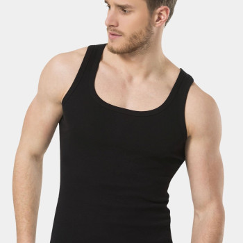 Türen Erkek 2'li Ribana Atlet 109/Siyah