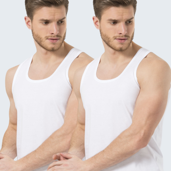 Türen Erkek Bantli Atlet 2'li Paket 110/Beyaz