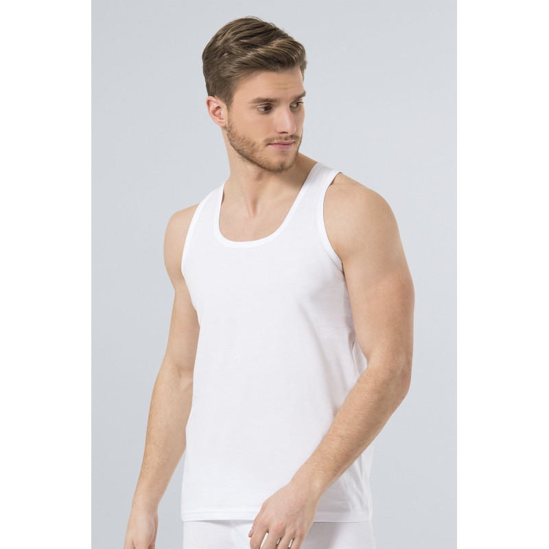 Türen Erkek Bantli Atlet 2'li Paket 110/Beyaz