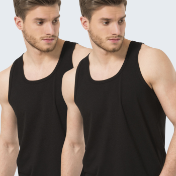 Türen Erkek Bantli Atlet (2'li Paket) 110/Siyah