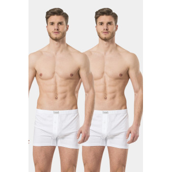 Türen Erkek Dügmeli Boxer 2'li Paket 186/Beyaz