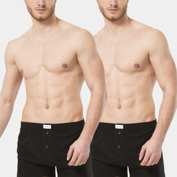 Türen Erkek Dügmeli Boxer 2'li Paket 186/Siyah