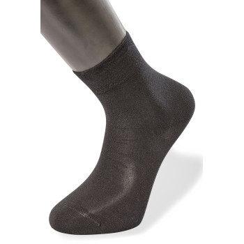 Türen Erkek Düz Yarım Soket Çorap 6'lı Paket 9102/Siyah