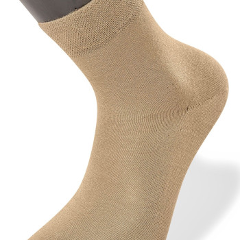 Türen Erkek Düz Yarım Soket Çorap 6'lı Paket 9102/Bej