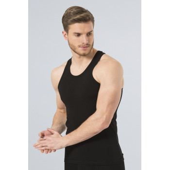 Türen Erkek Halter Yaka Likrali Spor Atlet 171/Siyah