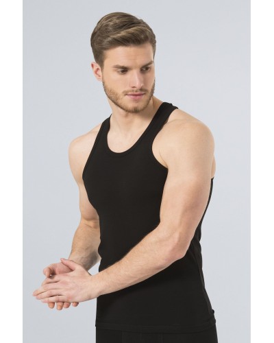 Türen Erkek Halter Yaka Likrali Spor Atlet 171/Siyah