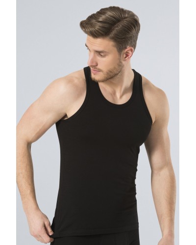 Türen Erkek Halter Yaka Likrali Spor Atlet 171/Siyah