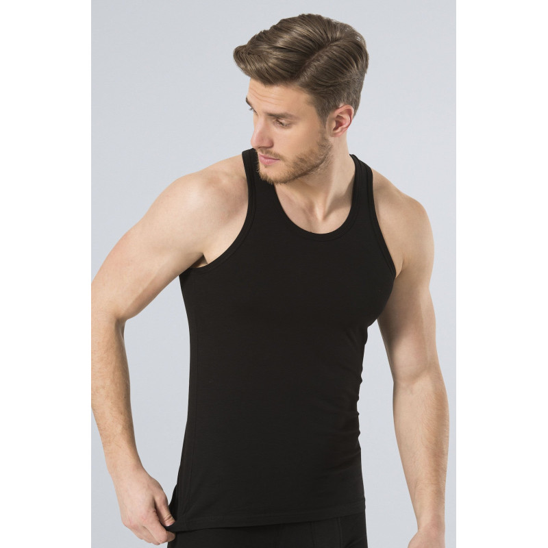 Türen Erkek Halter Yaka Likrali Spor Atlet 171/Siyah