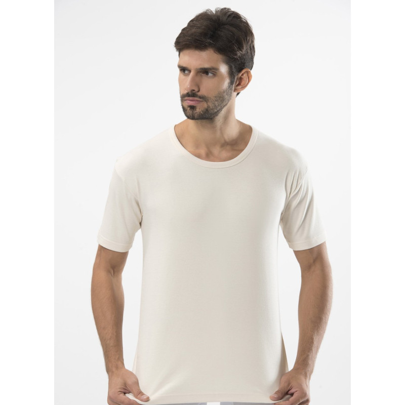 Türen Erkek Interlok O yaka Fanila 106/KREM