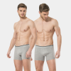 Türen Erkek Likrali Boxer 2'li Paket 126/Gri
