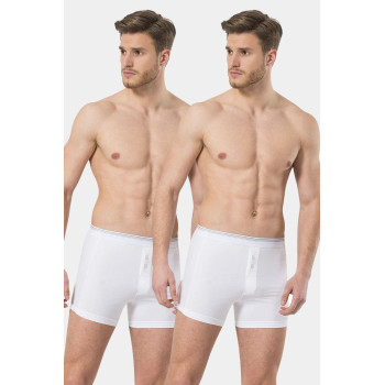 Türen Erkek Likrali Dügmeli Boxer 2'li Paket 135/Beyaz