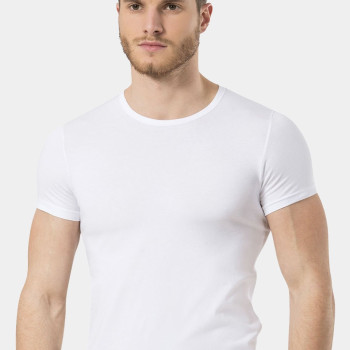 Türen Erkek Likrali T-Shirt 169/Beyaz