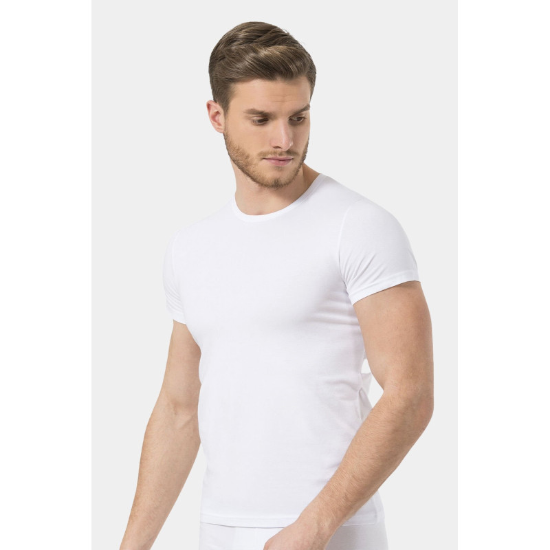 Türen Erkek Likrali T-Shirt 169/Beyaz