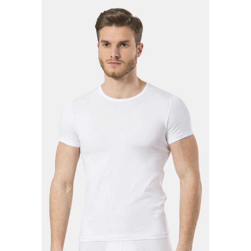 Türen Erkek Likrali T-Shirt 169/Beyaz