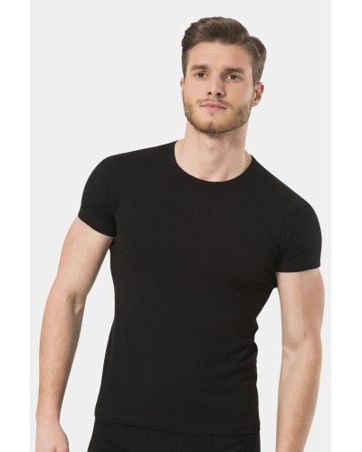 Türen Erkek Likrali T-Shirt 169/Siyah