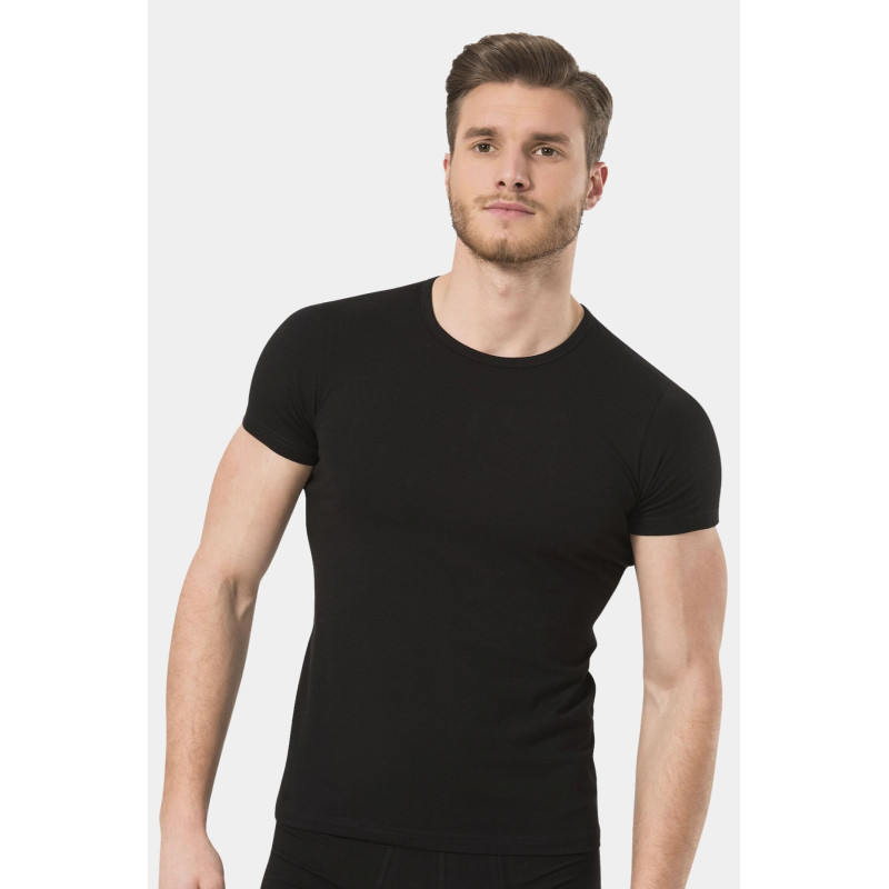 Türen Erkek Likrali T-Shirt 169/Siyah