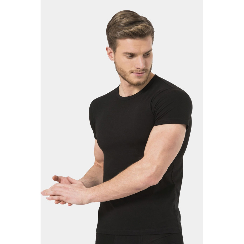 Türen Erkek Likrali T-Shirt 169/Siyah