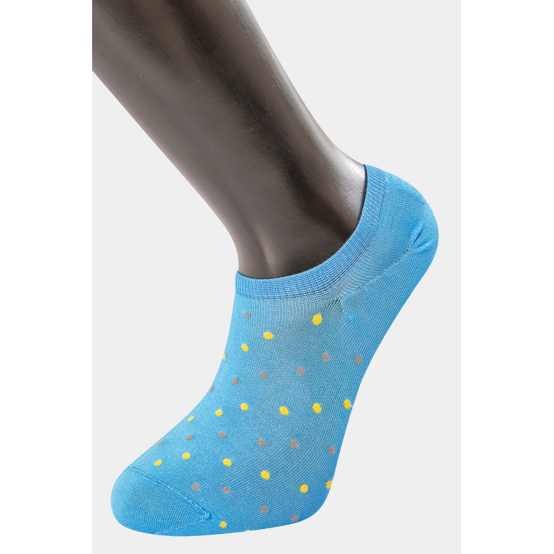 Türen Erkek Puanli Sneakers Çorap 6'li Paket 9005/Mavi