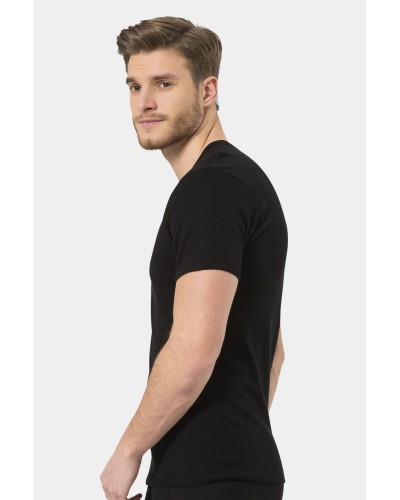Türen Erkek Ribana O yaka Fanila 102/Siyah