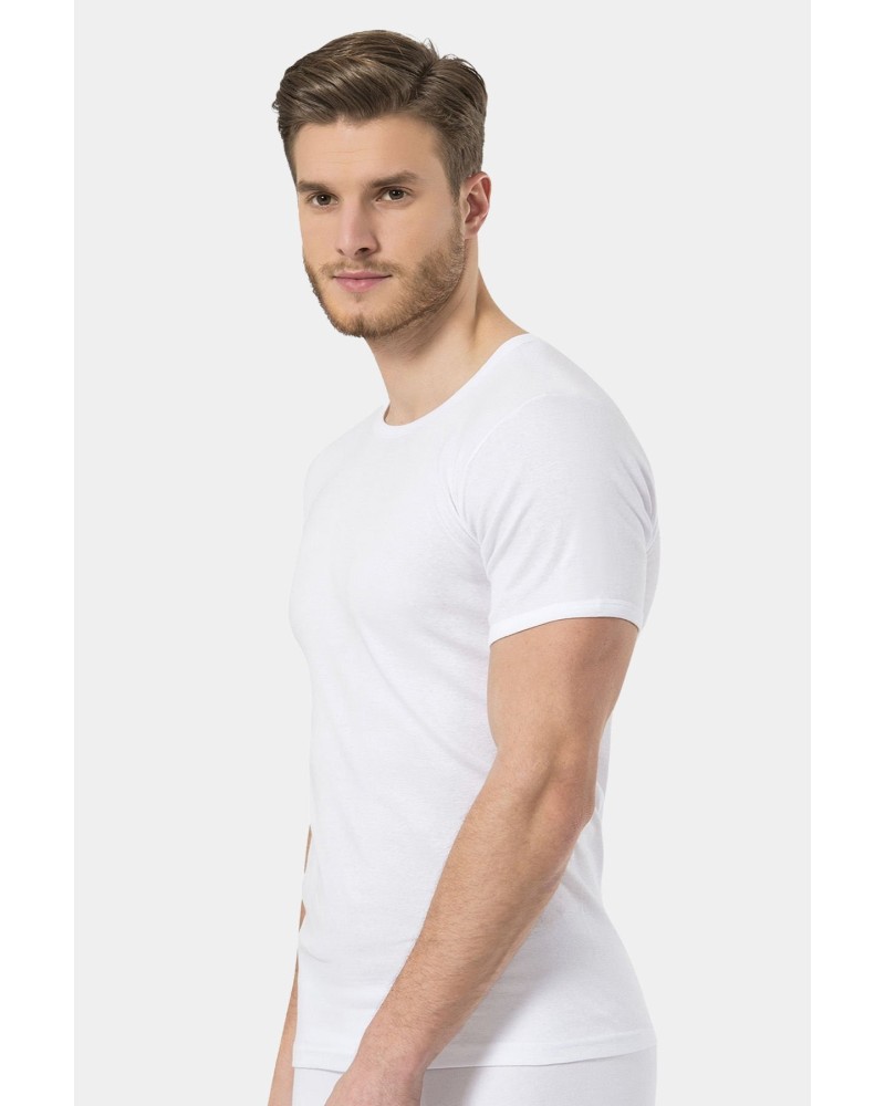Türen Erkek Ribana O yaka Fanila 2'li Paket 102/Beyaz