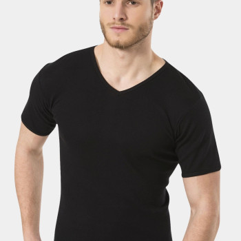 Türen Erkek Ribana V yaka Fanila 156/Siyah