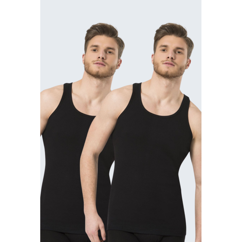 Türen Erkek Spor Atlet (2'li Paket) 131/Siyah