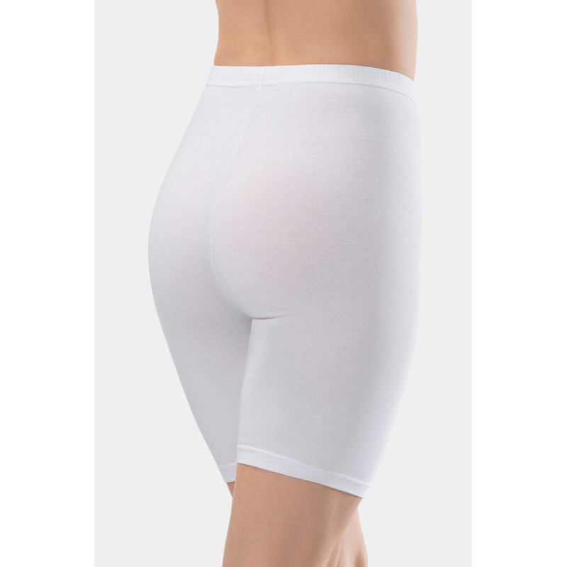 Türen Kadin Basic Pamuklu Likrali Kisa Tayt 239/Beyaz