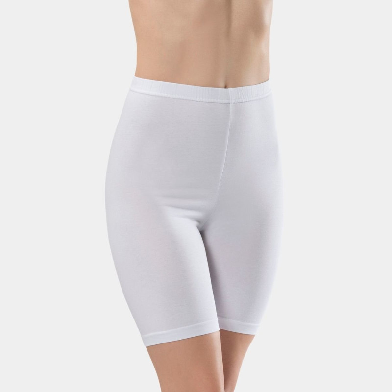 Türen Kadin Basic Pamuklu Likrali Kisa Tayt 239/Beyaz