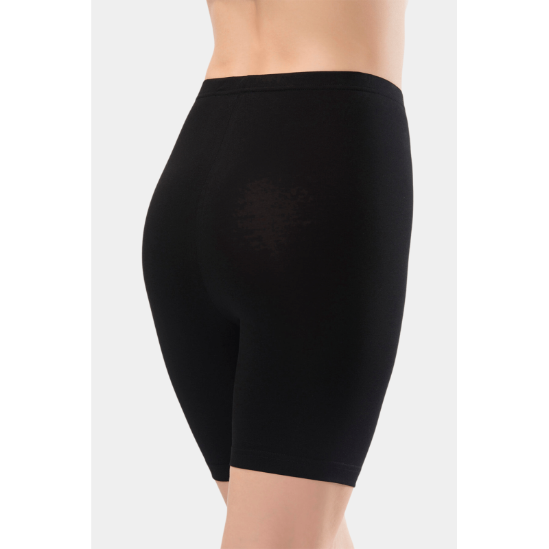 Türen Kadin Basic Pamuklu Likrali Kisa Tayt 239/Siyah