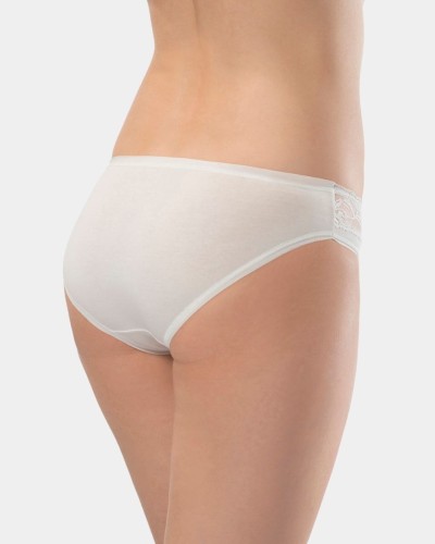 Türen Kadin Beli Dantelli Likrali 2'li Pamuklu Bikini Külot 262/Krem Türen Kadin Beli Dantelli Likrali 2'li Pamuklu Bikini Külot 262/Krem