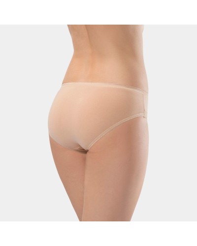 Türen Kadin Beli Lastikli Likrali 2'li Pamuklu Bikini Külot 955/Ten