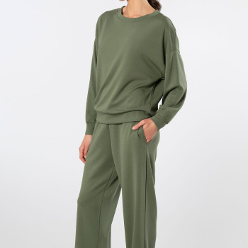 Türen Kadin Bisiklet Yaka Boru Paçali Esofman Takimi 3610/Yeşil