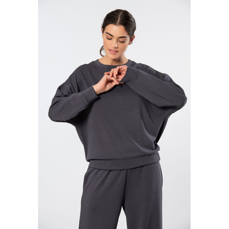 Türen Kadin Bisiklet Yaka Boru Paçali Esofman Takimi 3610/Antrasit