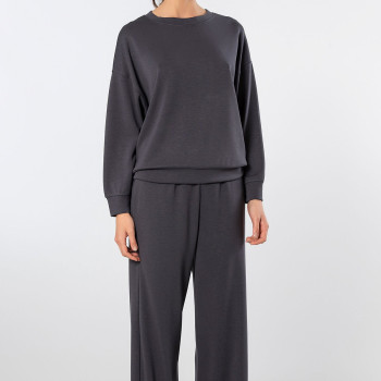 Türen Kadin Bisiklet Yaka Boru Paçali Esofman Takimi 3610/Antrasit