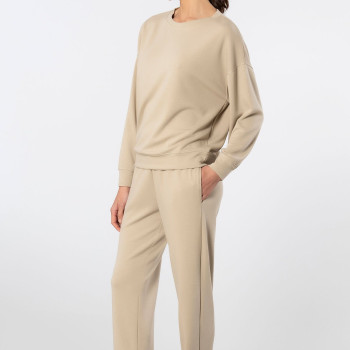 Türen Kadin Bisiklet Yaka Jogger Esofman Takimi 3611/Bej