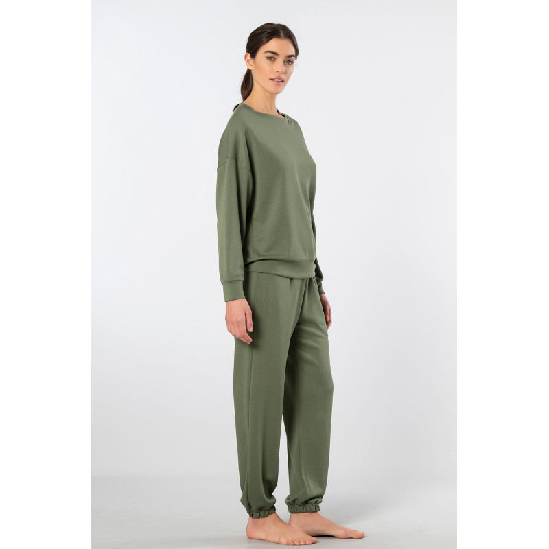 Türen Kadin Bisiklet Yaka Jogger Esofman Takimi 3611/Yeşil