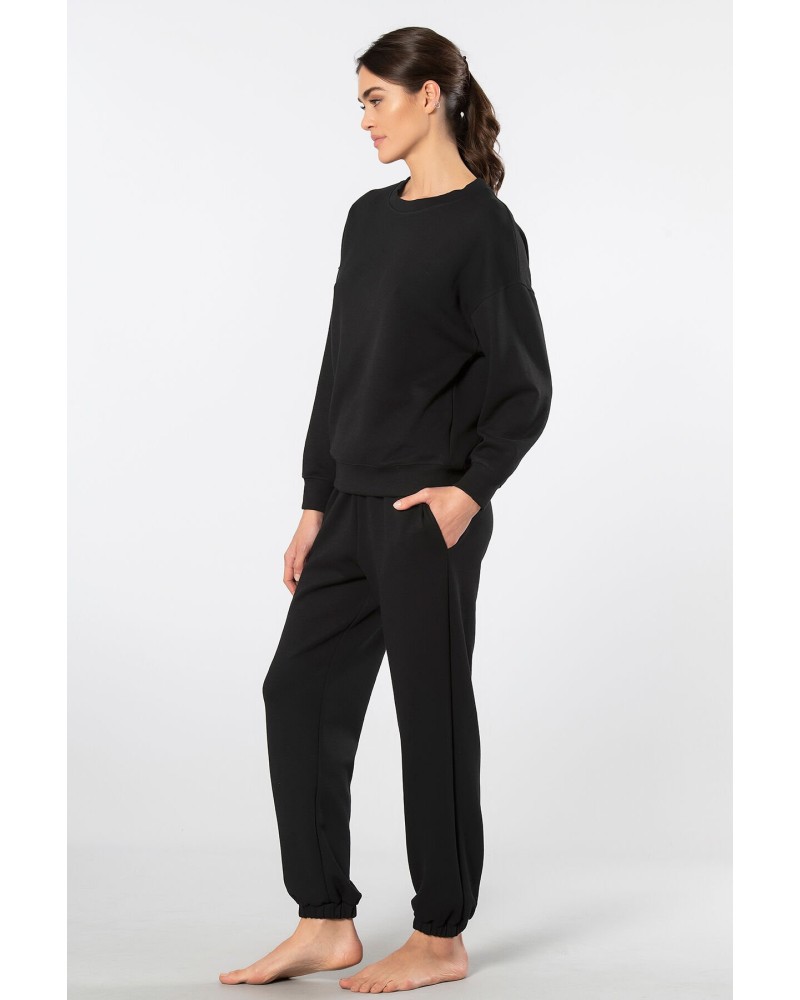 Türen Kadin Bisiklet Yaka Jogger Esofman Takimi 3611/Siyah Türen Kadin Bisiklet Yaka Jogger Esofman Takimi 3611/Siyah